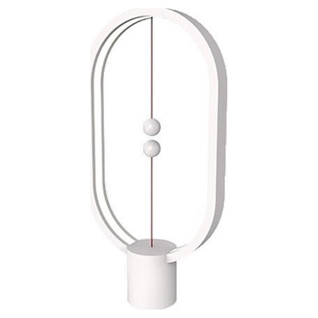 Allocacoc Heng Balance Plastic Lamp Ellipse White Μαγνητικό Φωτιστικό LED