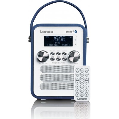 Lenco PDR-050 Φορητό Ραδιόφωνο Επαναφορτιζόμενο με Bluetooth Μπλε