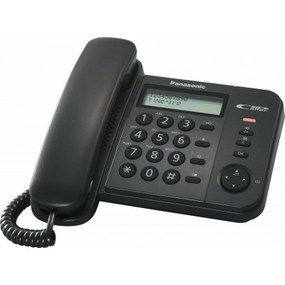 Panasonic KX-TS560EX2B Ενσύρματο Τηλέφωνο Μαύρο